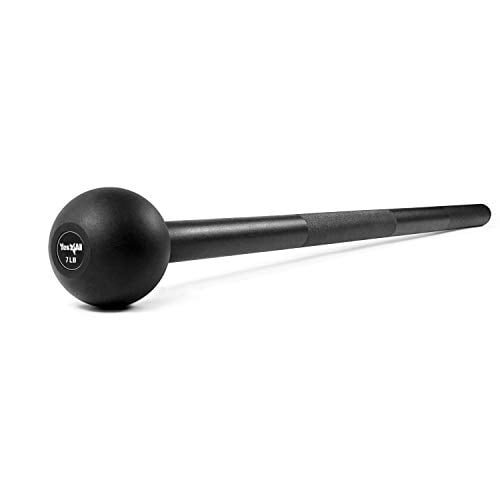 Steel Mace Bell Strength Training /& Full Body Workouts Unisex 7 lb Fitness Kit